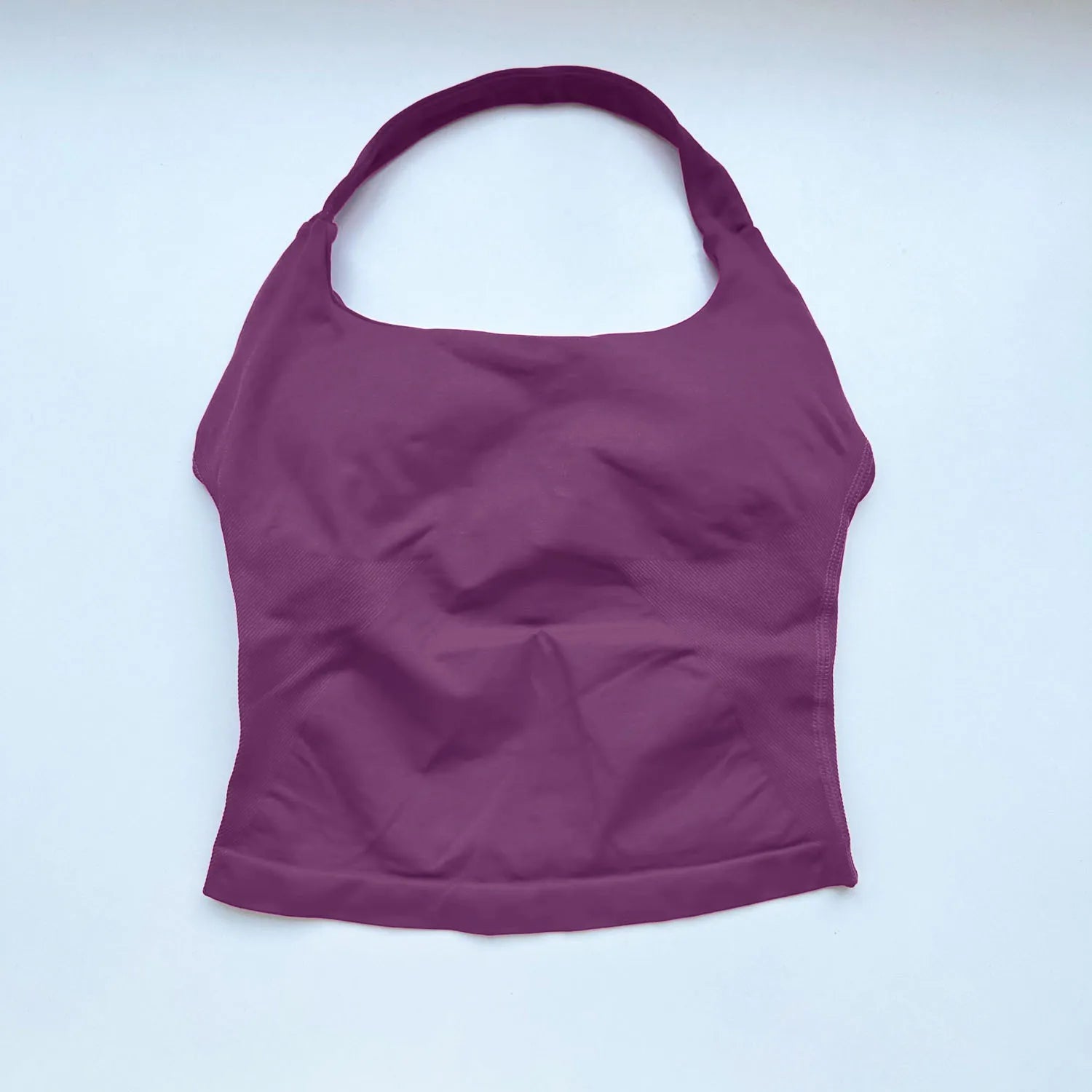 Gym Halter Top Woman Longline Strappy Tank Padded Yoga Clothing Fitness Workout Running Activewear Pilates Clothes