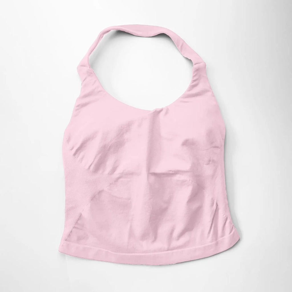 Gym Halter Top Woman Longline Strappy Tank Padded Yoga Clothing Fitness Workout Running Activewear Pilates Clothes