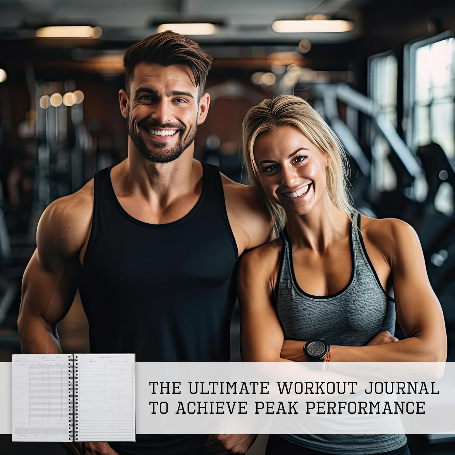 The Ultimate Fitness Journal for Tracking and Crushing Your Gym Goals - Detailed Workout Planner & Log Book for Men and Women - Great Gym Accessories with Calendar, Nutrition & Progress Tracker